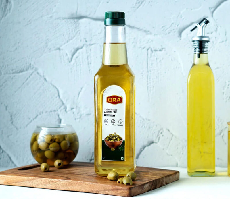 Cold-pressed Olive Oil: Organic, pure, rich in oleic acids for immune support & healthy cooking (1L bottle)