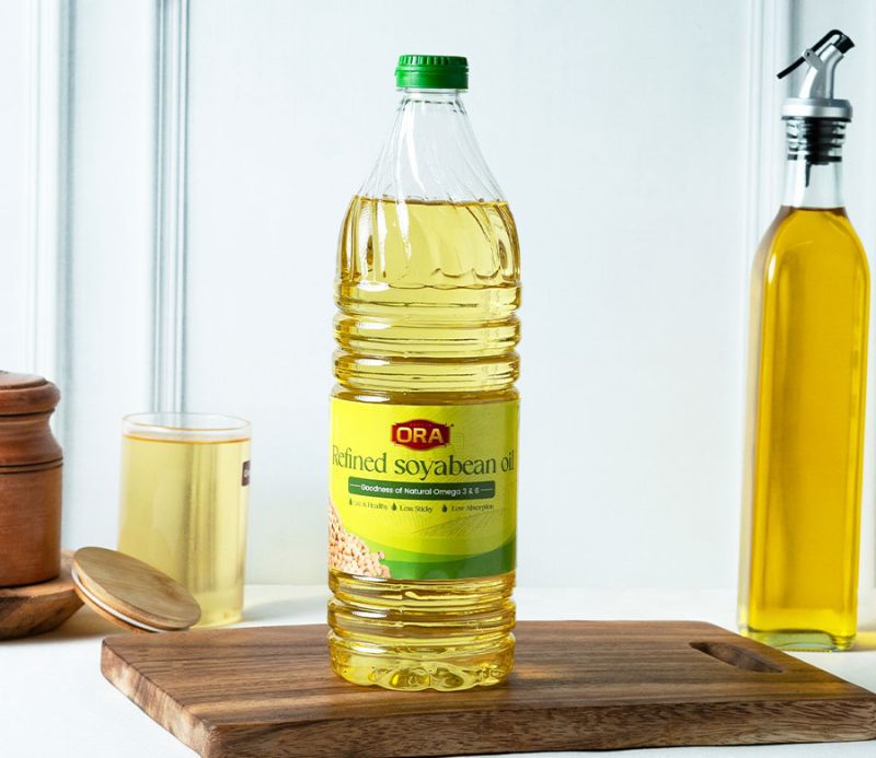 Sresth Ora Soyabean Refined Oil: High Omega-3s, Vitamins, Boosts Immunity & Flavor (1L bottle)