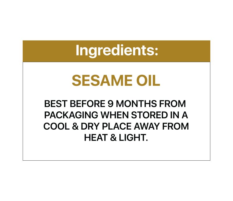 sesame oil ingridents scaled - Sresth ORA