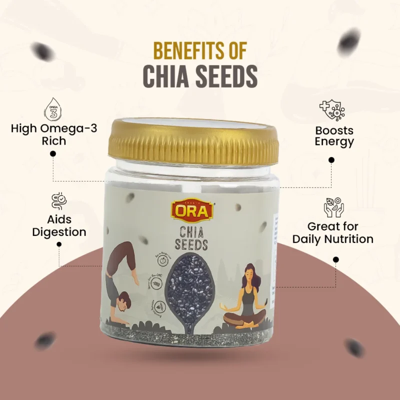 Chia Seeds: Rich in Omega, Fiber, and Hydration Boost (250gm) - Image 2