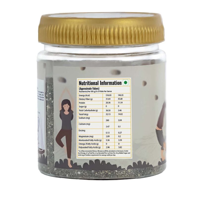 Sresth Ora Chia Seeds: Rich in Omega, Fiber, and Hydration Boost (250gm) - Image 3