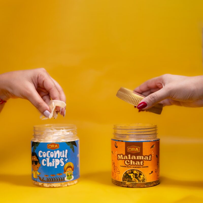 Coconut Chips + Malamal Chat Combo Pack (450g)