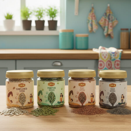 Super Seed Combo (Pumpkin Seeds, Flax Seeds, Chia Seeds, Sunflower Seeds) – 250gm × 4