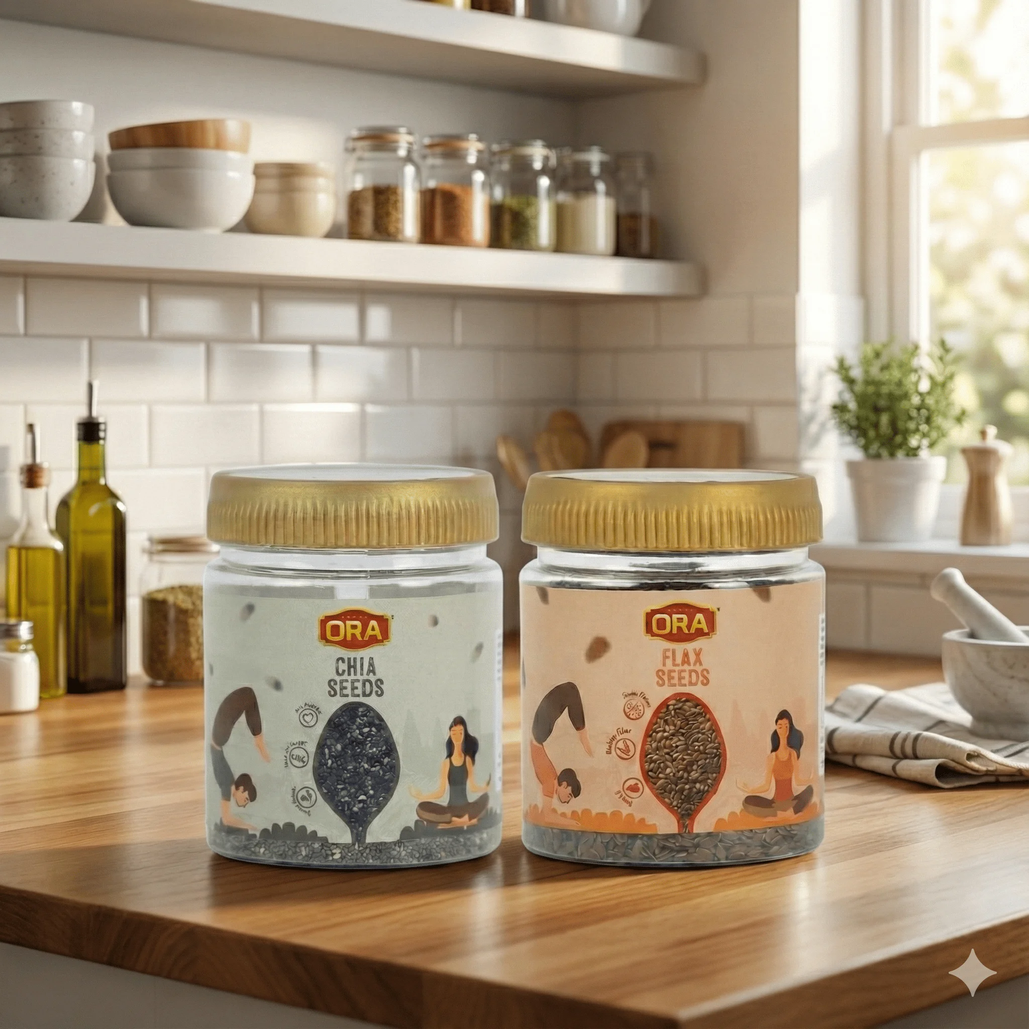 Flax & Chia Seed Combo (250gm × 2) Flax & Chia Seed Combo (250gm × 2)