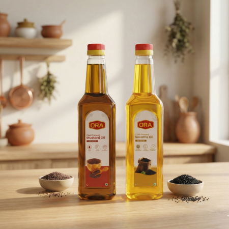 Mustard Oil + Sesame Oil Combo